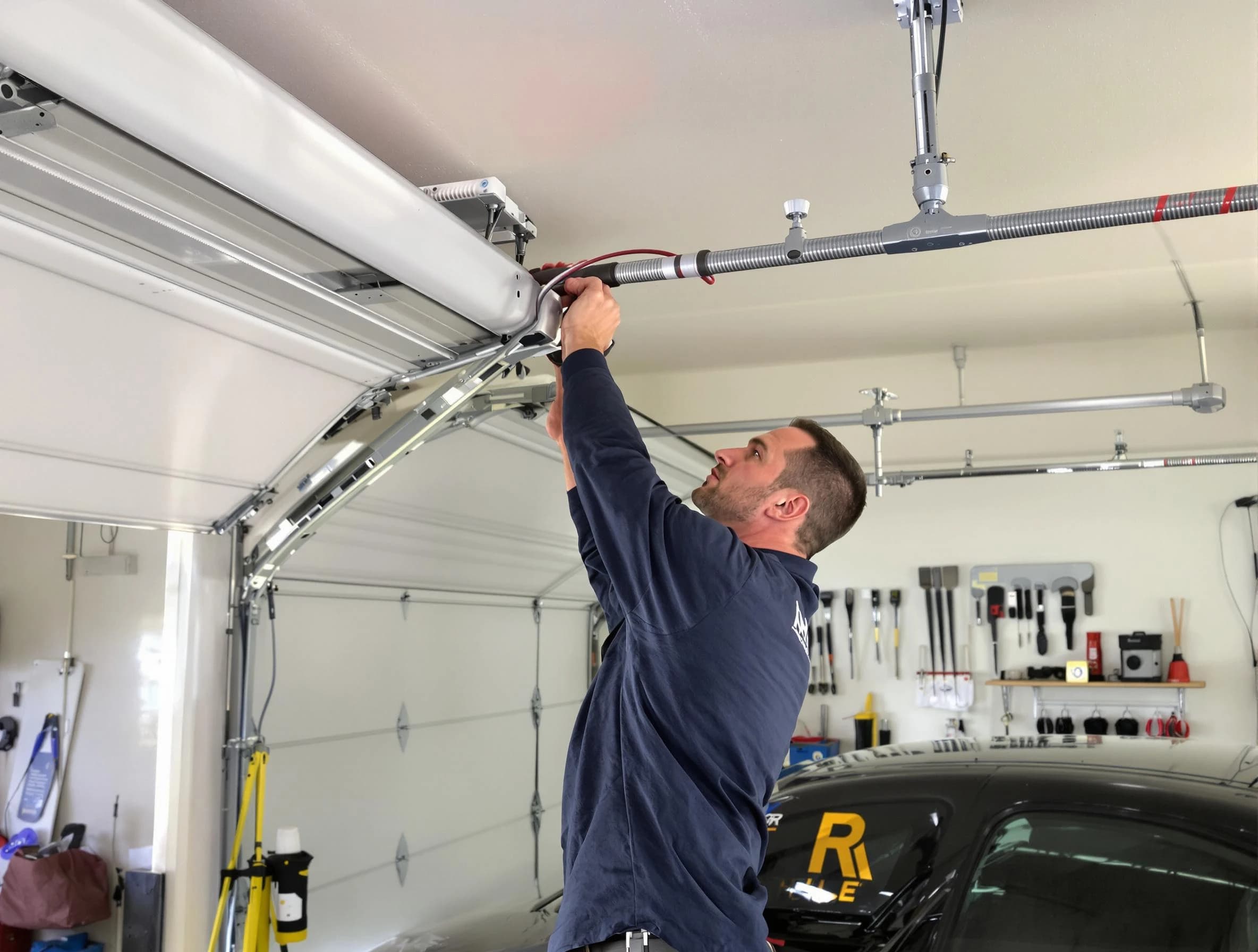 Gardendale Garage Door Repair technician performing garage door cable repair in Gardendale