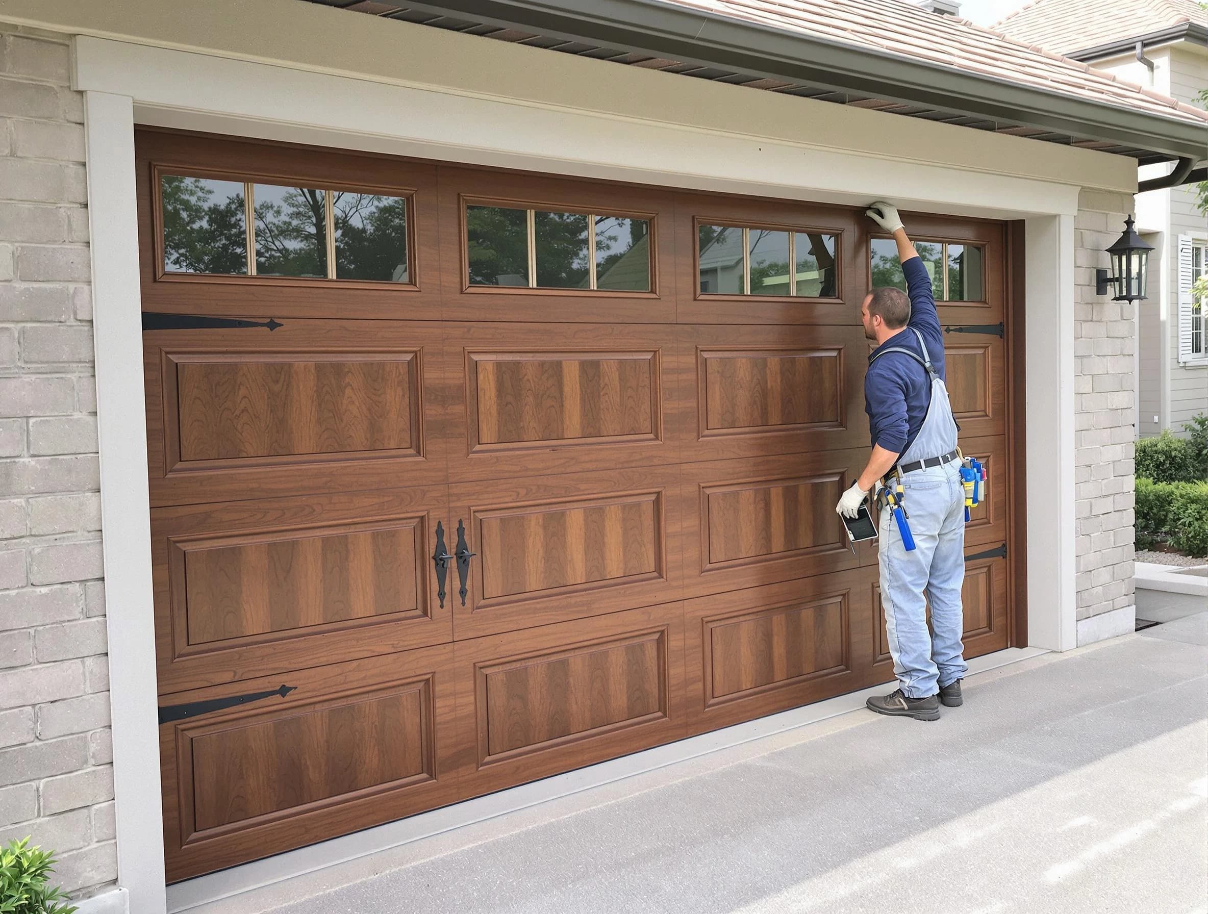 Custom garage door showcase by Gardendale Garage Door Repair in Gardendale