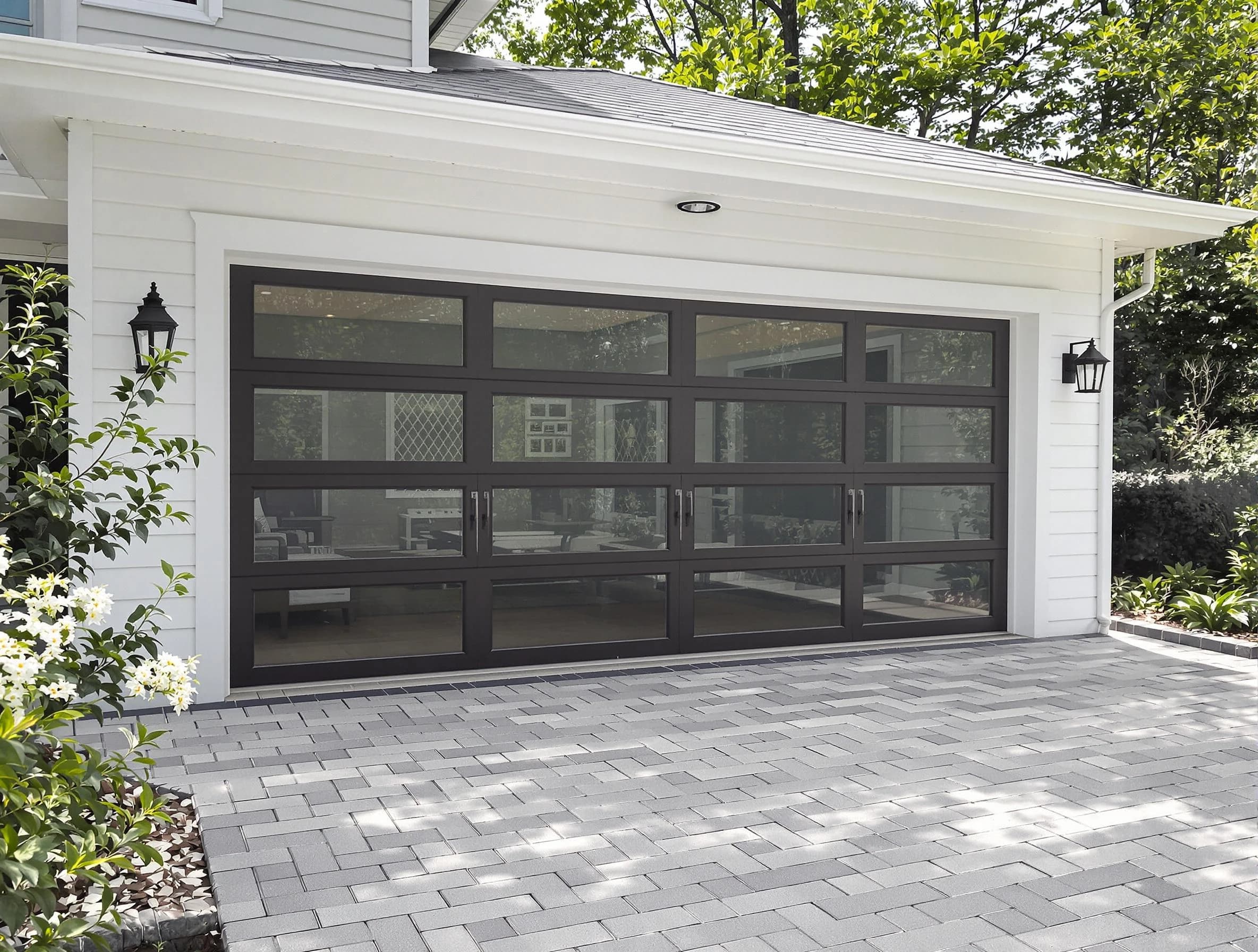 Gardendale Garage Door Repair design specialist presenting custom garage door options to Gardendale homeowner