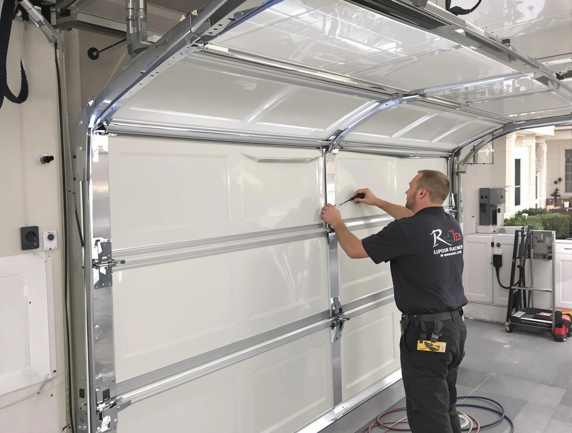 Gardendale Garage Door Repair professional performing panel repair in Gardendale