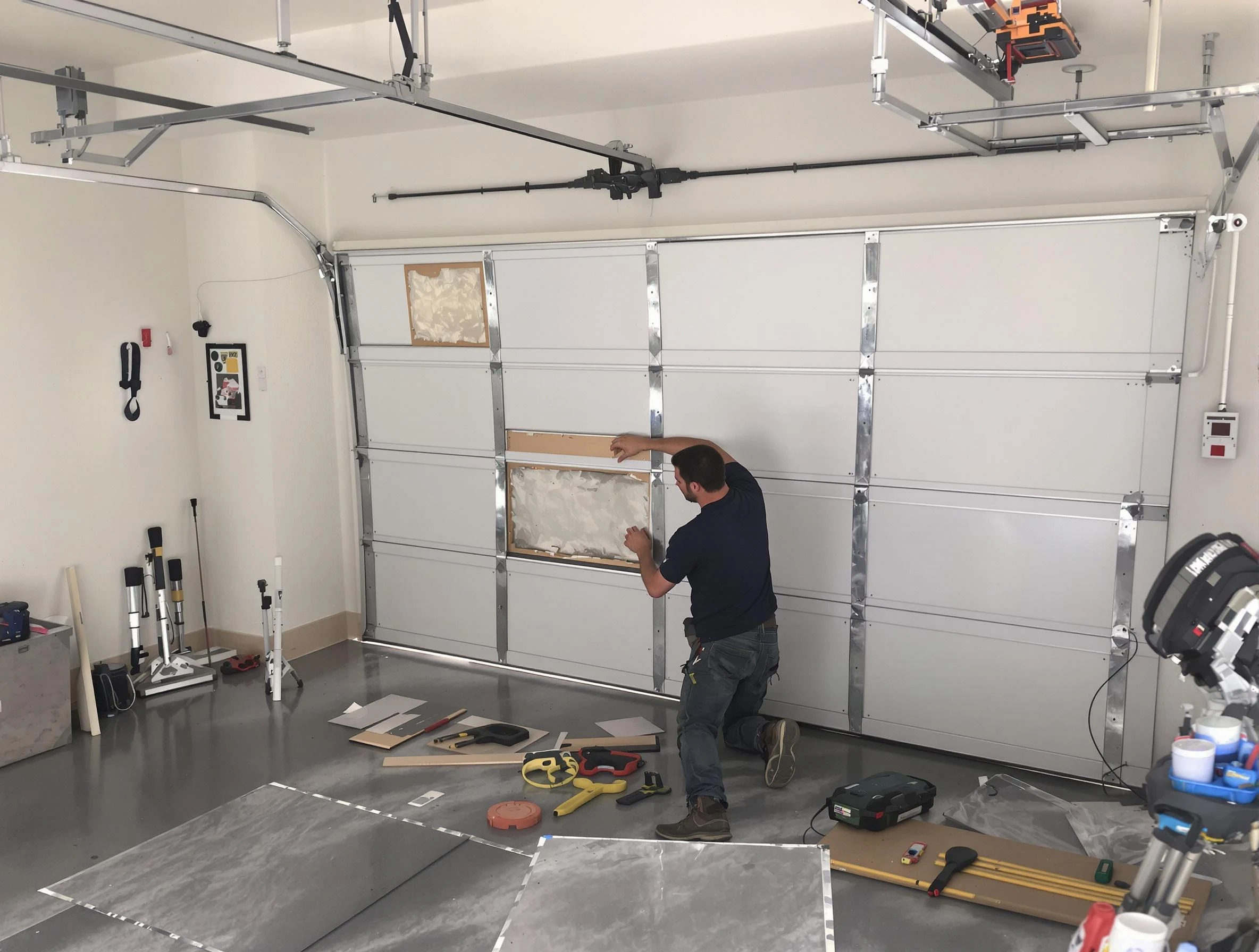 Garage Door Panel Repair in Gardendale