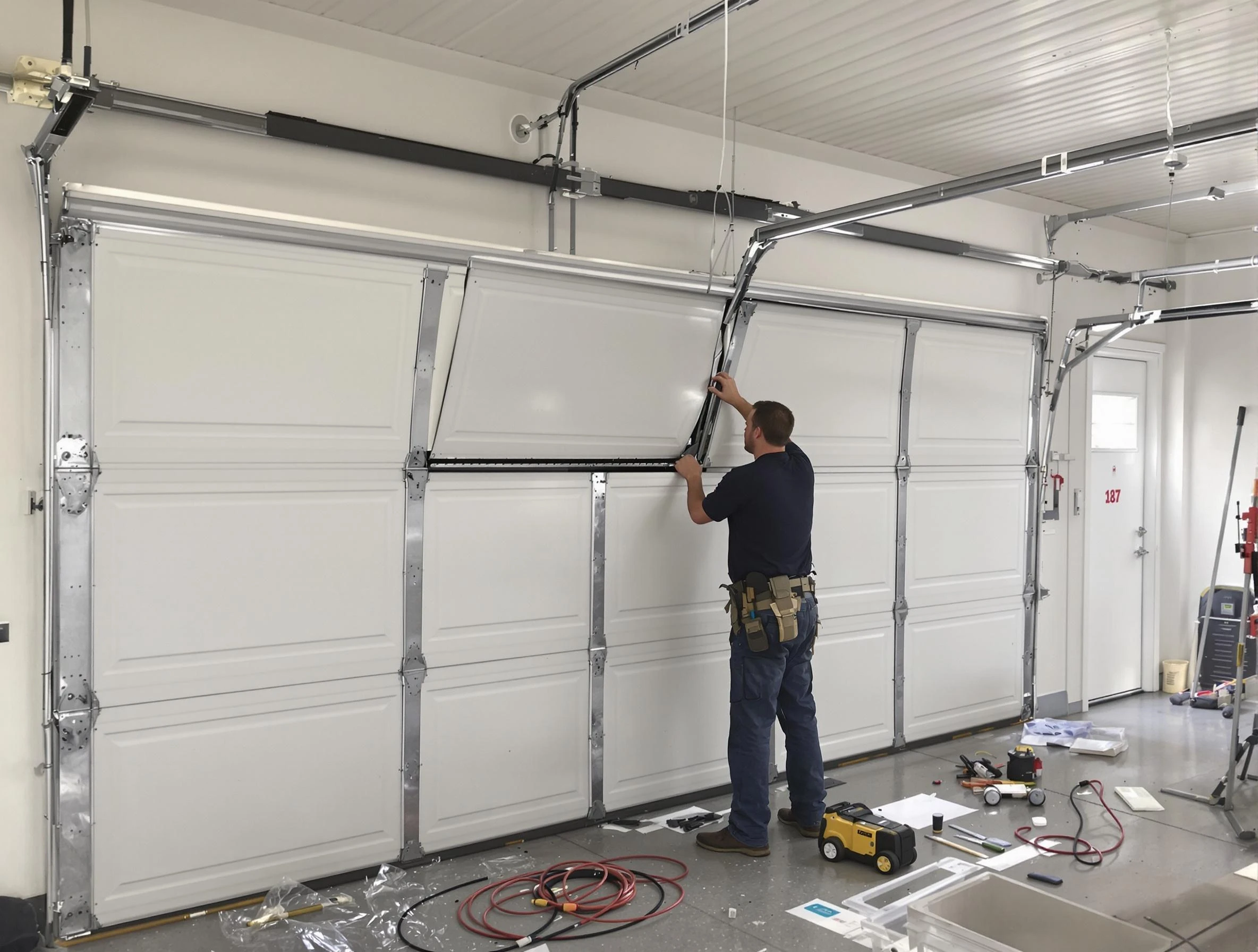 Garage Door Section Replacement in Gardendale